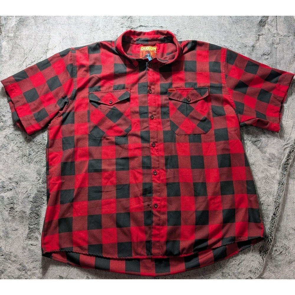 Dixxon Flannel Co Redrum Shortie Button Down Flannel Men's Size 5X